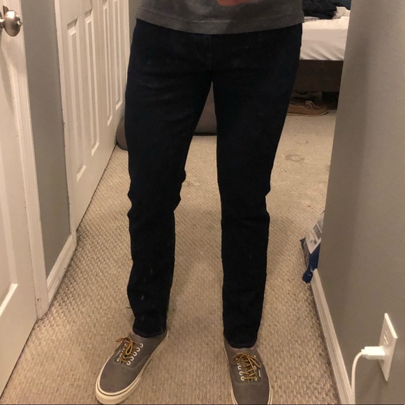 Dark blue J. Crew slim fit jeans. Size 30 by 34.
